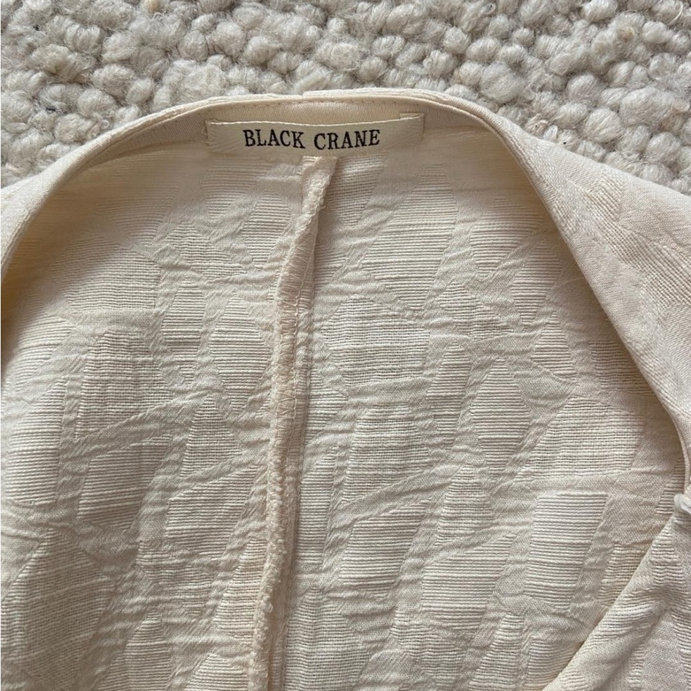 Black Crane Jacquard Top - Picture 5 of 9